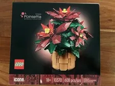 LEGO Poinsettia Botanical Collection. New Unopened. 608pcs. #10370