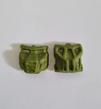 Rare Vintage LEGO Bionicle Mask Krana Su Metallic Green Figure