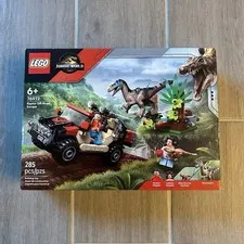 LEGO Jurassic World Raptor Off-Road Escape 76972 285 Pieces Velociraptor Baby