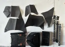 5 Black Sails From Lego Set 4184 The Black Pearl & Haul Ps Incomplete