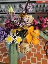 LEGO Botanicals: Flower Bouquet (10280) Built By Adult Ready For Display No Box
