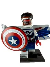 LEGO Marvel Sam Wilson Captain America CMF Series 2 Complete Wings Shield