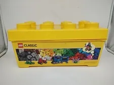 LEGO Yellow STORAGE BOX 8 STUD Medium BRICK STORAGE TUB