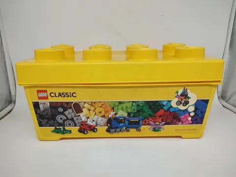 LEGO Yellow STORAGE BOX 8 STUD Medium BRICK STORAGE TUB