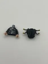Lego Pirates Of The Caribbean Blackbeard Beard And Torso Rare