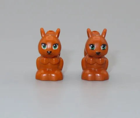 LEGO Squirrel lot of 2 land Animal minifigure