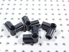 LEGO Lot of 4 Black Technic Pin Axle Connectors #6 BI
