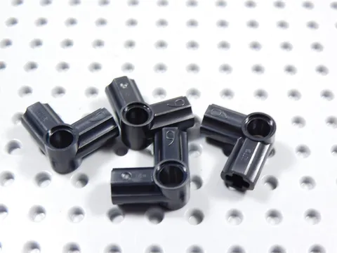 LEGO Lot of 4 Black Technic Pin Axle Connectors #6 BI
