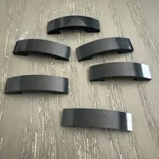 LEGO Slope 1 x 4 Curved Double (93273) Black 6 Pieces