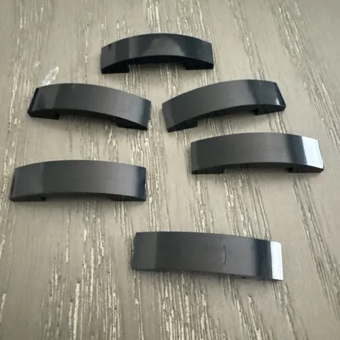 LEGO Slope 1 x 4 Curved Double (93273) Black 6 Pieces