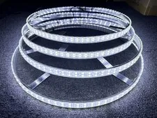 Sando Tech 15.5 Double Row Cool White Led Wheel Light 576Leds Pure White Strobe
