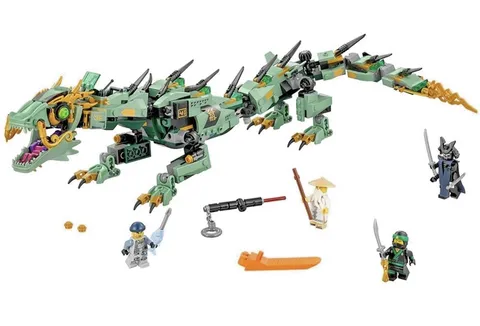 LEGO Ninjago Movie Green Ninja Mech Dragon 70612  90% Complete ALL FIGS INCLUDED
