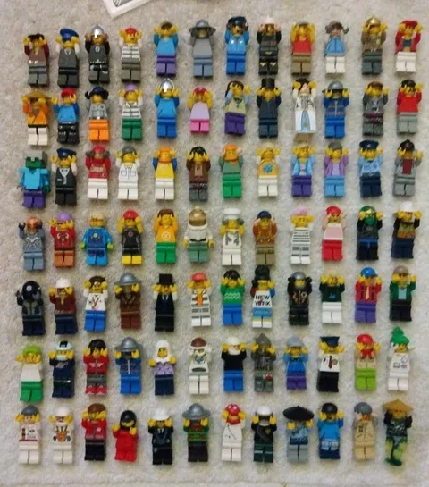 Lego Lot Of 96 Complete Figs 100% Lego No Split Torsos Or Cracked Arms Lot #6