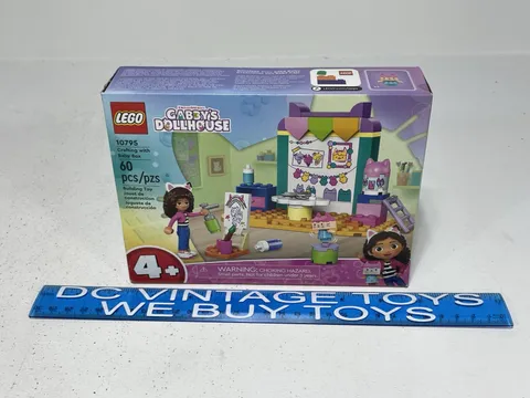 LEGO 4+ Gabby's Dollhouse Crafting with Baby Box Building 60 Pc Set #10795 NEW