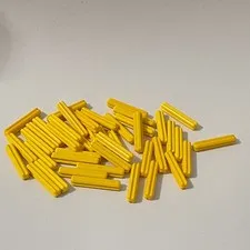 Lego Technic Axles 4519 Yellow Replacement Add-on Pieces Parts Lot of 43