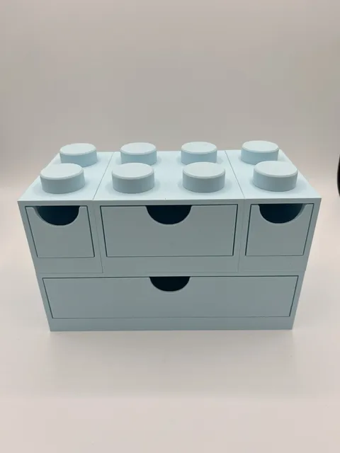 Lego Like Storage Brick Drawers Organizer Set