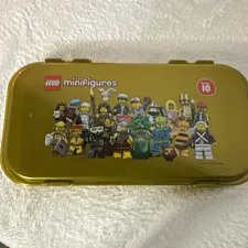 LEGO Minifigures Series 10 Gold Storage Case w/ Compartments, MPN 499537