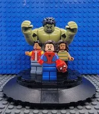 LEGO® NEW Spider-Man Brand New Day Minifigures Hulk MJ Ned Leeds w/Display Stand