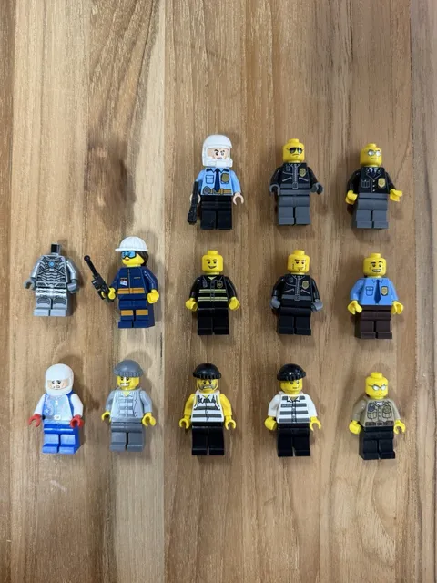 Lego Genuine Minifigure Misc Lot Police, Dr Who, Racing, City