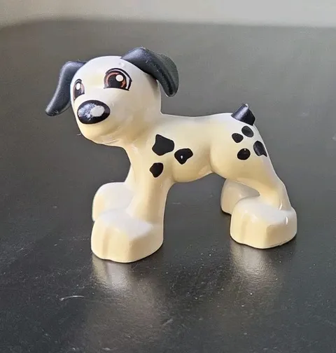 Lego Duplo Figure Dalmatian White Spotted Dog FLAW