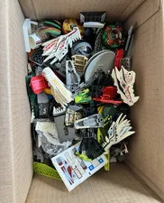 LEGO Bulk Lot Assorted Bricks Pieces & Parts Multicolor Plastic in Box 3lb 5.6oz
