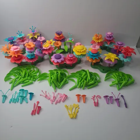 200+ Piece Build a Bouquet Flower Garden Replacement Parts Stems Bases Leaves