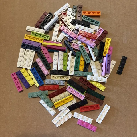 Lot of 95 Lego 3710 1x4 Plates