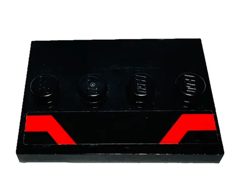 LEGO Star Wars First Order Star Destroyer 75190 3x4 Black Tile Angled Stripes