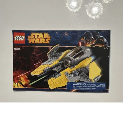 LEGO Star Wars Jedi Interceptor 75038 Illustrated Manual Booklet Multilingual