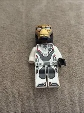 LEGO Superheroes Minifigure Iron Man White Jump Suit Missing Hand