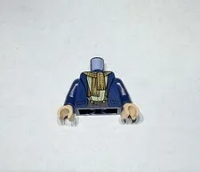 Lego Minifigure Upper Torso Shirt Blue Scarf New City No 6485