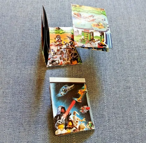 2 Vintage 1999/2000 Lego System Catalog 1-page Brochure STAR WARS ROBO RIDERS