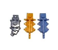 Lego set of three Axolotl Minecraft minifigures 1" long as pictured