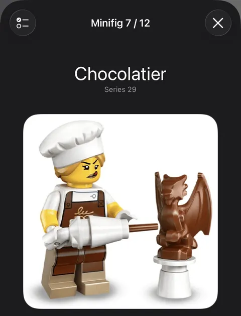 LEGO Series 29 71052 Collectible Minifigure Chocolatier Brand New Sealed