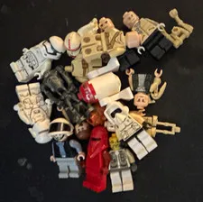 LEGO Minifigure Parts & Accessories Mixed Lot Torsos Legs Heads Weapons