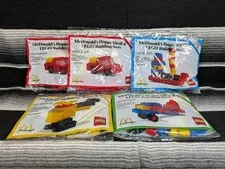 Lego McDonalds Happy Meal Set Car, Helicopter 1989 New Sealed *Lot of 5*