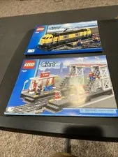 Lego 7937 #2, 7939 #1 Train Station City railroad passenger Manuals Only Lot 03