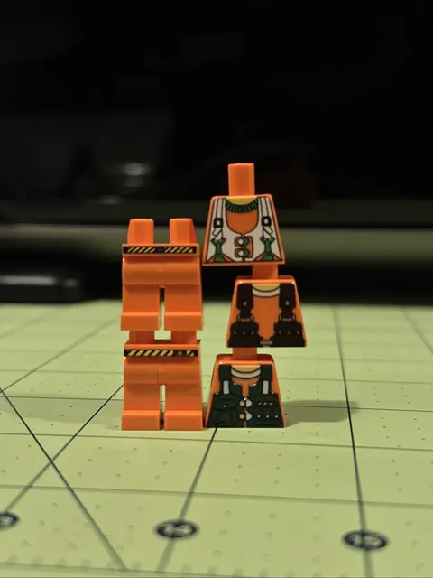 LEGO Rock raider NPC torso and legs