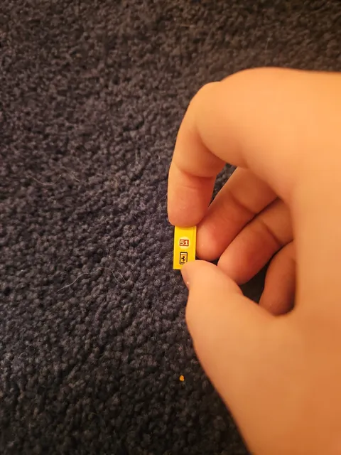 LEGO® Parts 11477 (6 pcs) Slope, Curved 2 x 1 x 2/3 With Sticker Attached