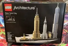 LEGO Architecture New York City Skyline 21028 Complete Set 598 Pieces 12+