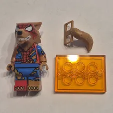 LEGO Minifigures Spider-Man Suit Minifigure w/ Werewolf Head, Tail & Plate