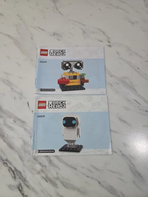 Lego 40619 Brickheadz Wall-E & Eve Instruction Manuals Only