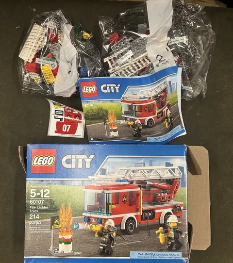 Lego City Set #60107 Fire Ladder Truck Retired New Open Box