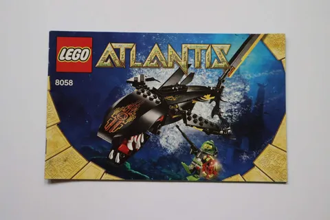 LEGO® Atlantis 8058 Guardian of The Deep Instruction Manual Only!