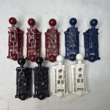 LEGO Bionicle Toa Metru Lower Section Part Lot Of 9 47297 Black White Red Blue