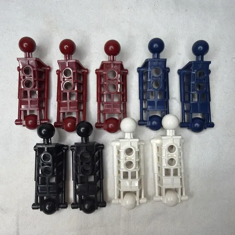 LEGO Bionicle Toa Metru Lower Section Part Lot Of 9 47297 Black White Red Blue