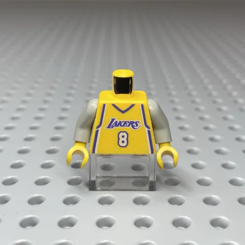 LEGO Vintage Minifigure Torso Kobe Bryant Los Angeles Lakers 8 Jersey Rare