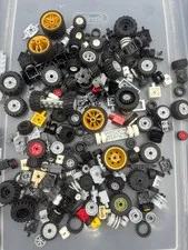1 lb. Bulk Lego Wheels, Tires, and Axels (Lot D)