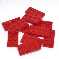 LEGO Parts - Red Plate 2 x 4 - No 3020 - QTY 11