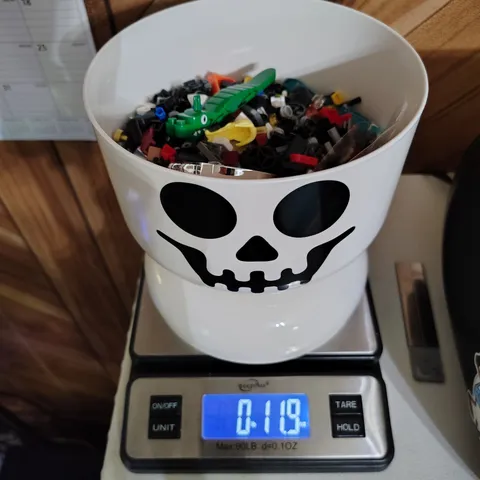 LEGO Official Large Skull Skeleton Storage Head Filled With 12 ounces of Legos